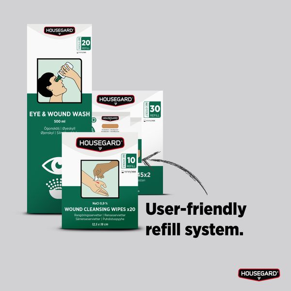 Hovedbilde Housegard sårvask NaCl 0.9%, 3 x 20 pakning